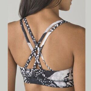 Lululemon Energy Sports Bra in Static Mist White & Black 2